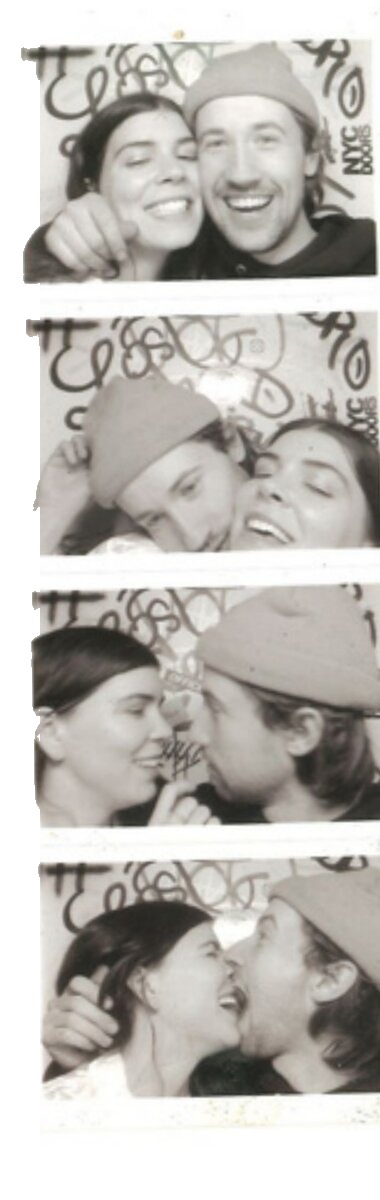 Photobooth strip of Alexa and Harrison from when they started dating